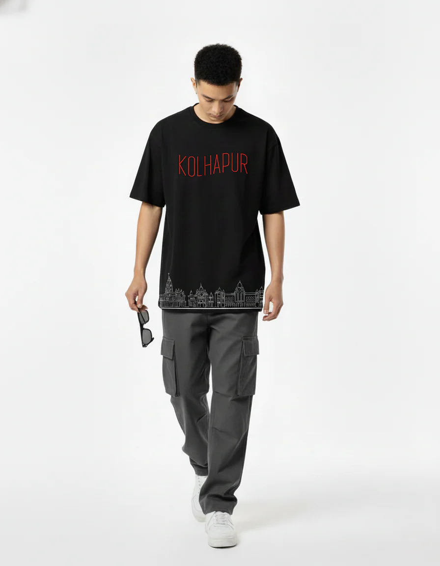 Men Printed Cotton Oversized T-Shirt - Image 7