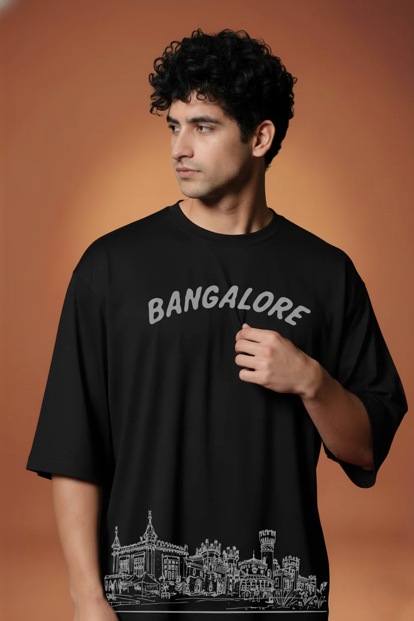 Men Printed Cotton Oversized T-Shirt - Image 3