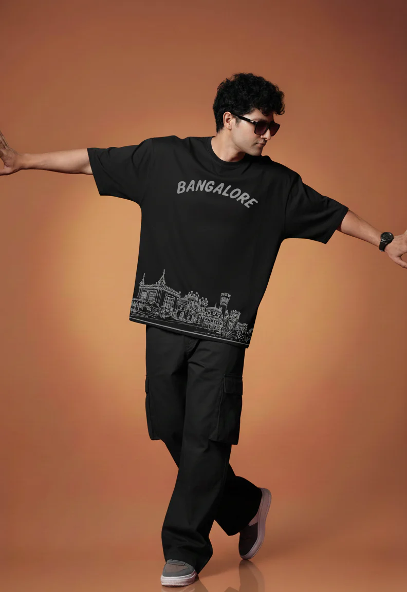 Men Printed Cotton Oversized T-Shirt - Image 5
