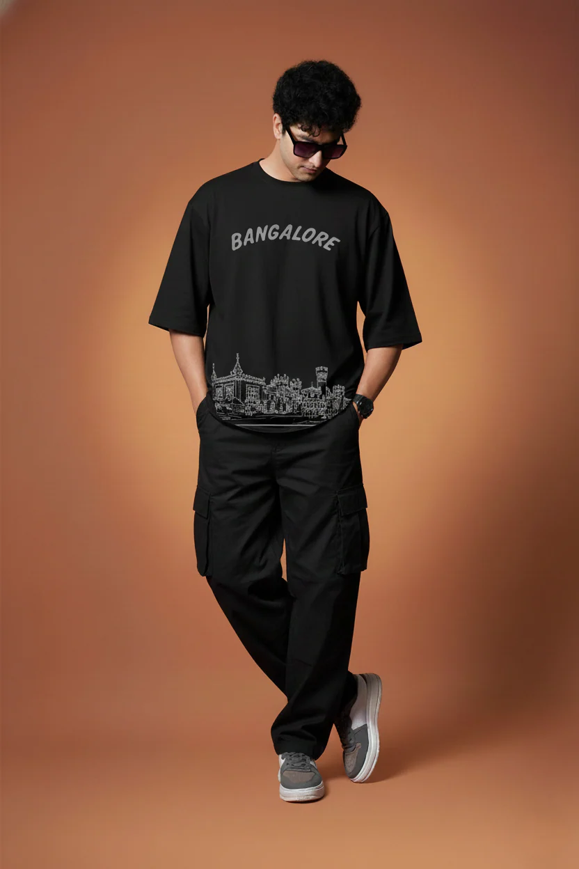 Men Printed Cotton Oversized T-Shirt - Image 6