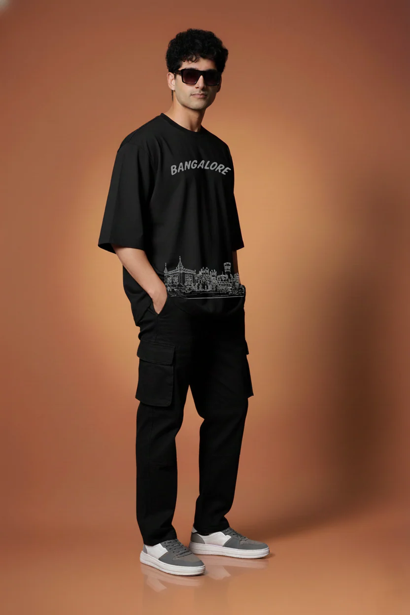 Men Printed Cotton Oversized T-Shirt - Image 7