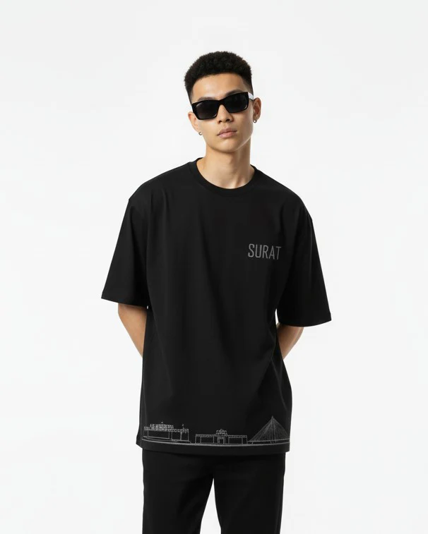 Men Printed Cotton Oversized T-Shirt - Image 2