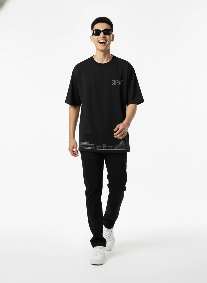 Men Printed Cotton Oversized T-Shirt - Image 13