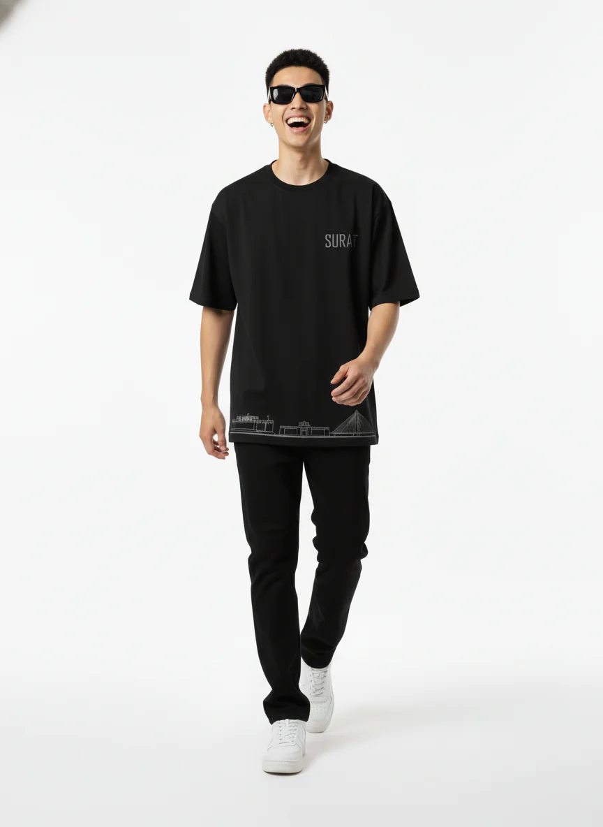 Men Printed Cotton Oversized T-Shirt - Image 14