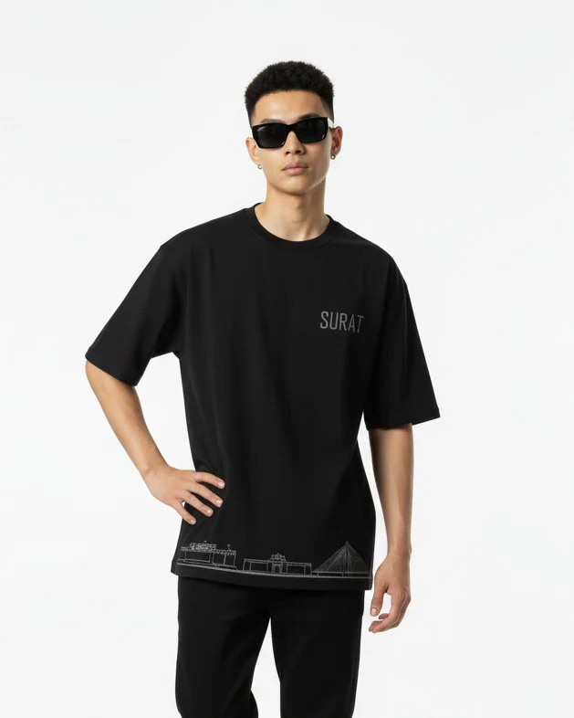 Men Printed Cotton Oversized T-Shirt - Image 8