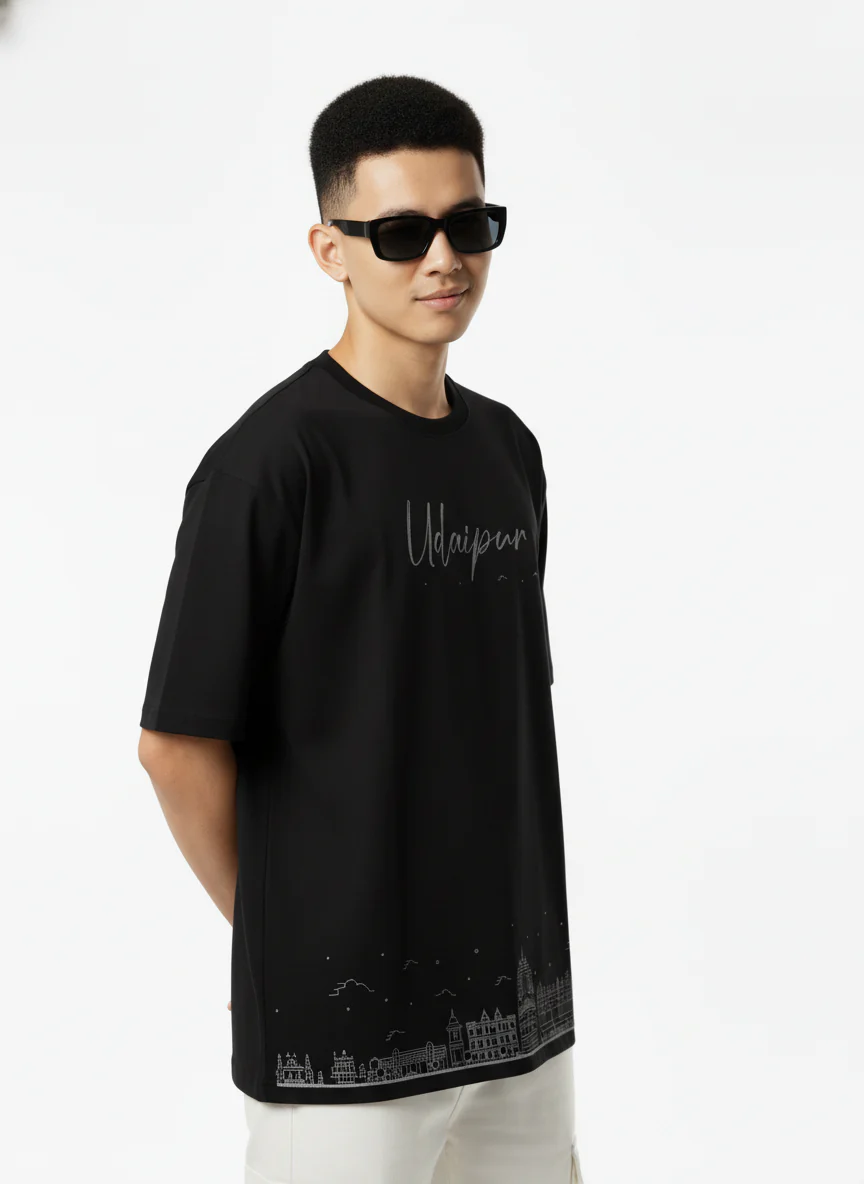 Men Printed Cotton Oversized T-Shirt - Image 10