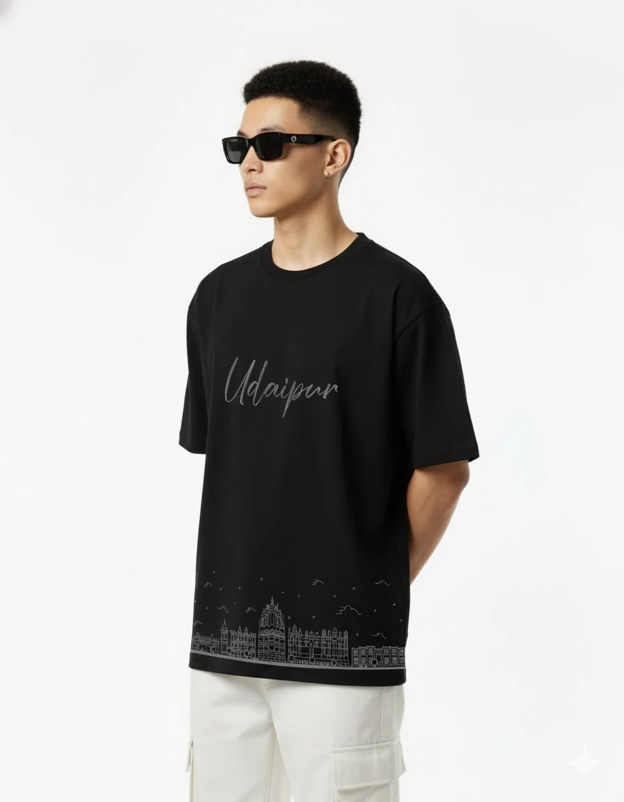 Men Printed Cotton Oversized T-Shirt - Image 12