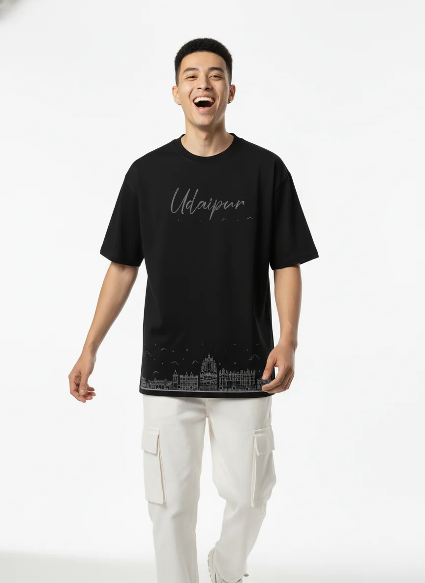 Men Printed Cotton Oversized T-Shirt - Image 14