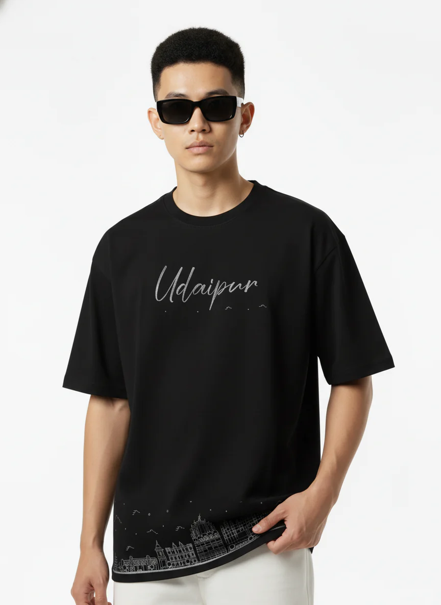 Men Printed Cotton Oversized T-Shirt - Image 2