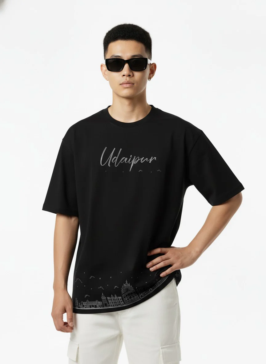 Men Printed Cotton Oversized T-Shirt - Image 7
