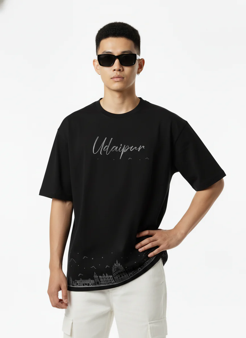 Men Printed Cotton Oversized T-Shirt - Image 8