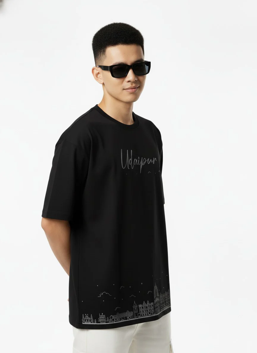 Men Printed Cotton Oversized T-Shirt - Image 9