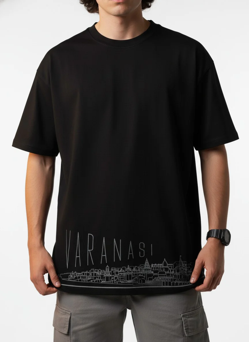 Men Printed Cotton Oversized T-Shirt - Image 11