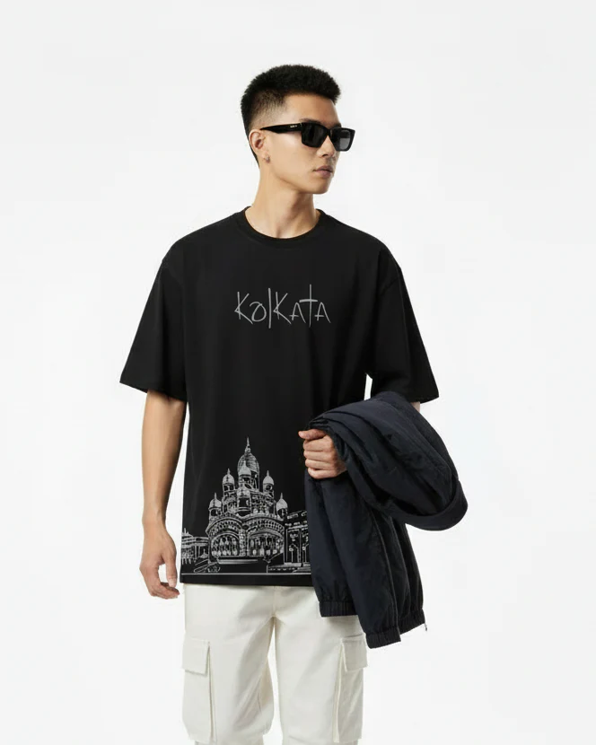 Men Printed Cotton Oversized T-Shirt