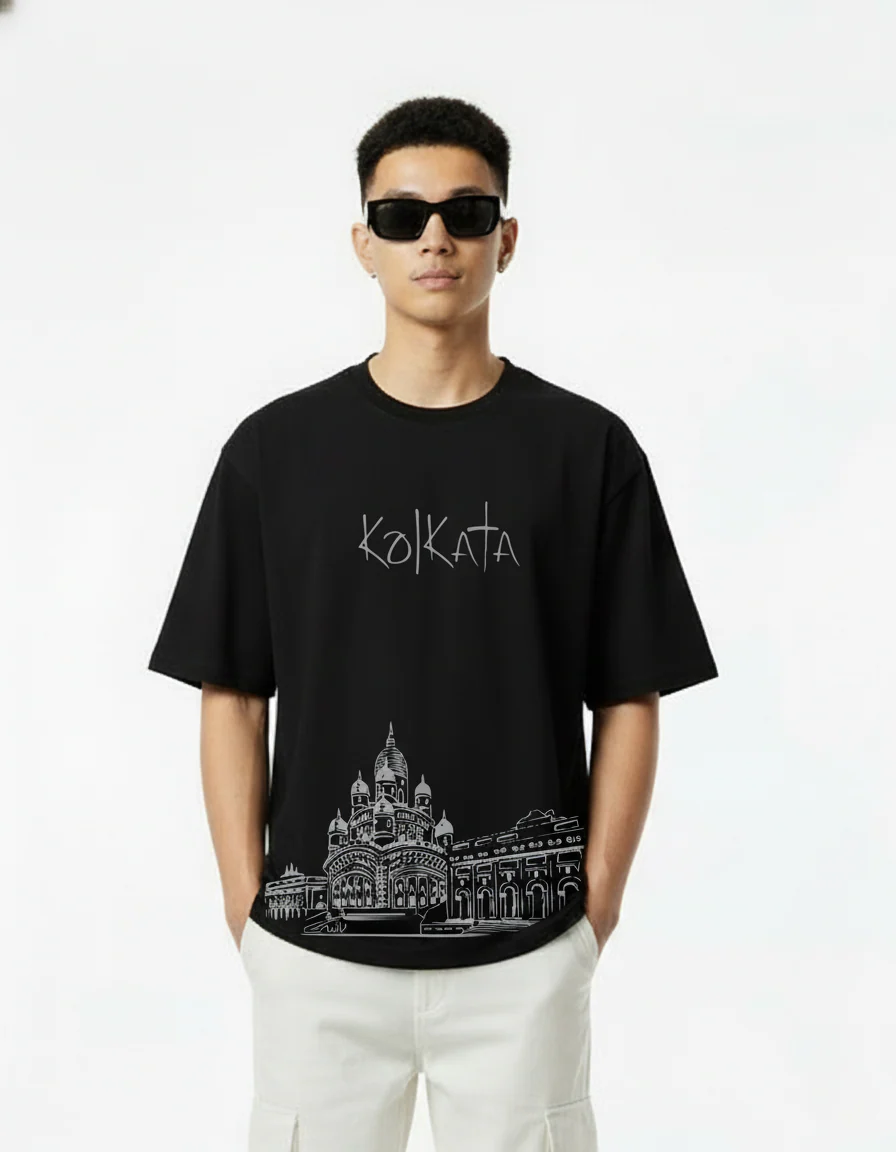 Men Printed Cotton Oversized T-Shirt - Image 2