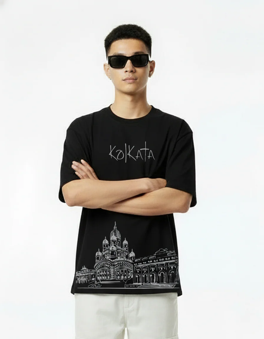 Men Printed Cotton Oversized T-Shirt - Image 4