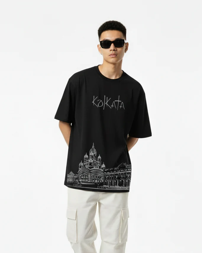 Men Printed Cotton Oversized T-Shirt - Image 5