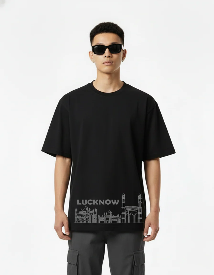 Men Printed Cotton Oversized T-Shirt - Image 2