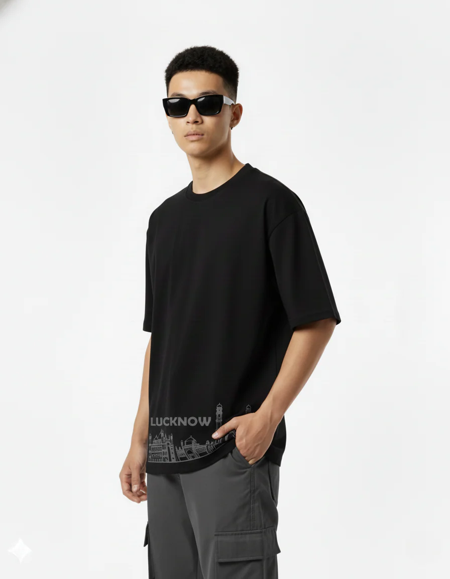 Men Printed Cotton Oversized T-Shirt - Image 5