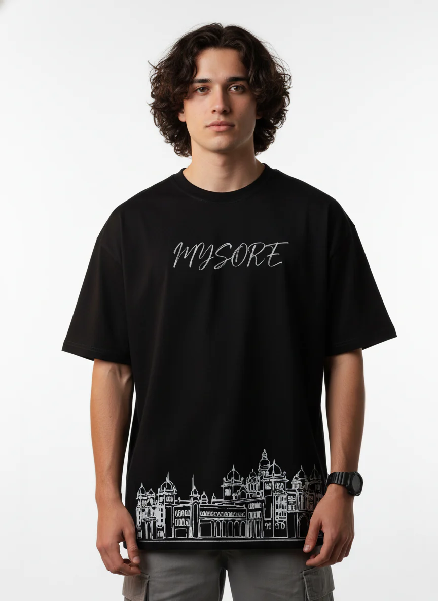 Men Printed Cotton Oversized T-Shirt - Image 3
