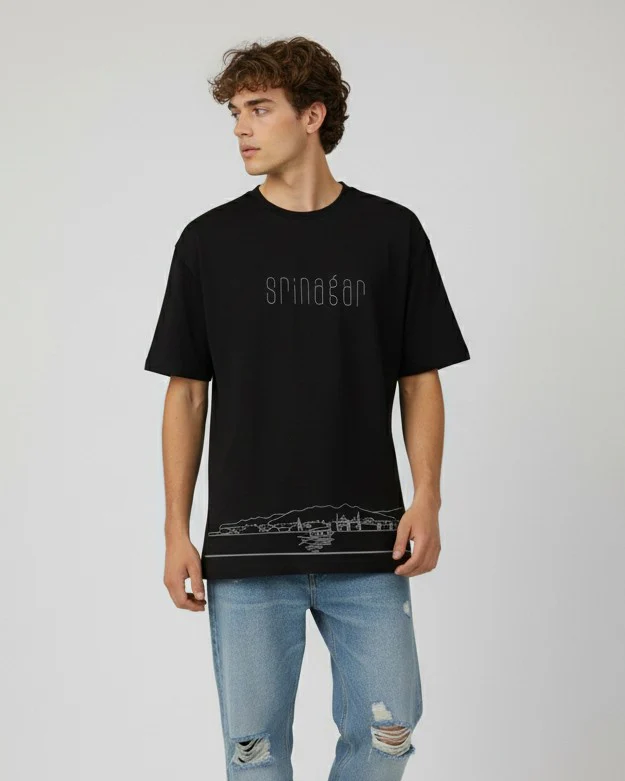 Men Printed Cotton Oversized T-Shirt - Image 10