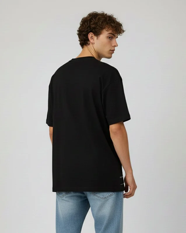Men Printed Cotton Oversized T-Shirt - Image 3