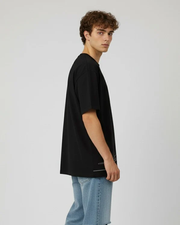 Men Printed Cotton Oversized T-Shirt - Image 7