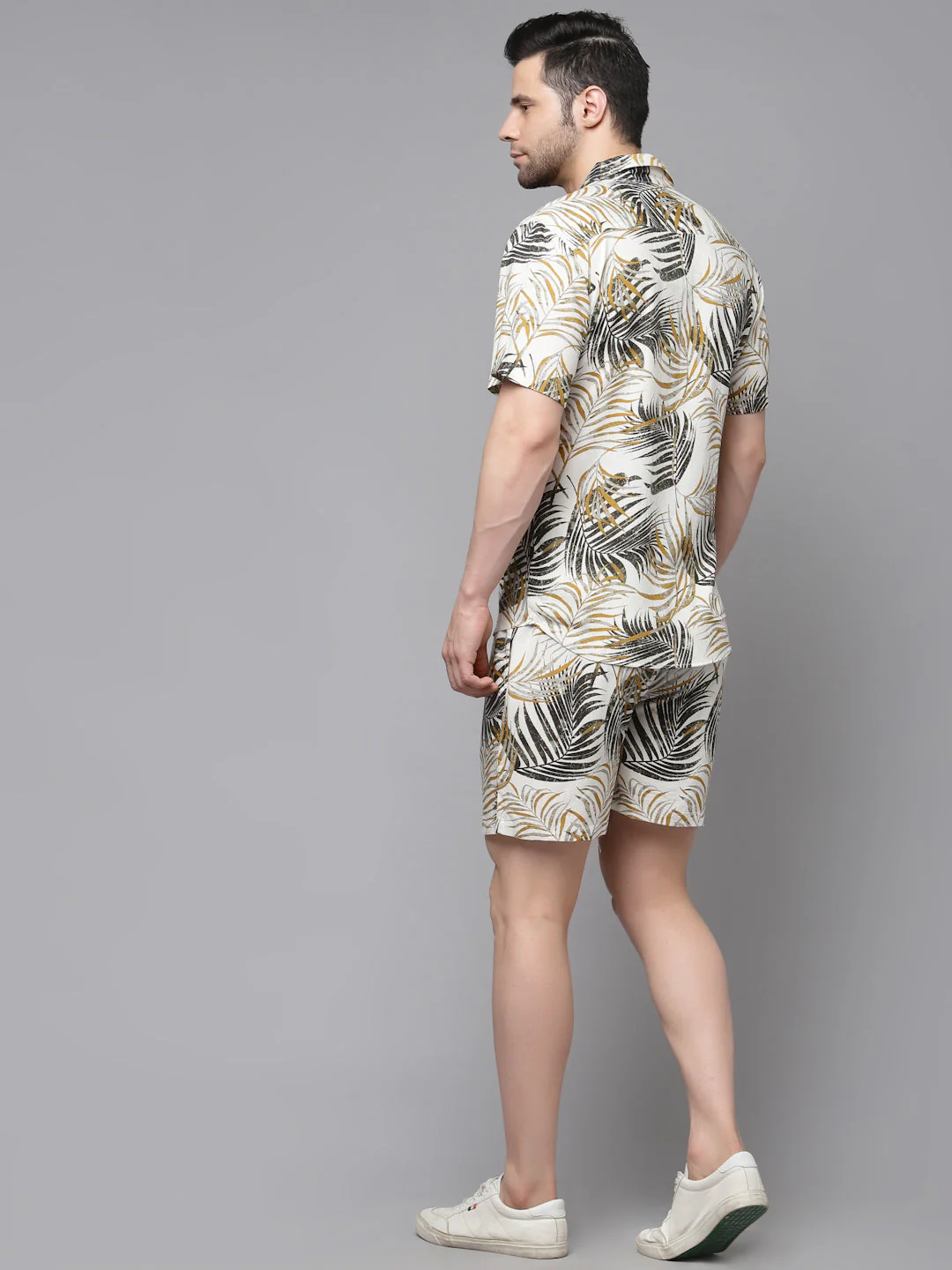 Men Printed Half Sleeve Co-ord Set - Image 2