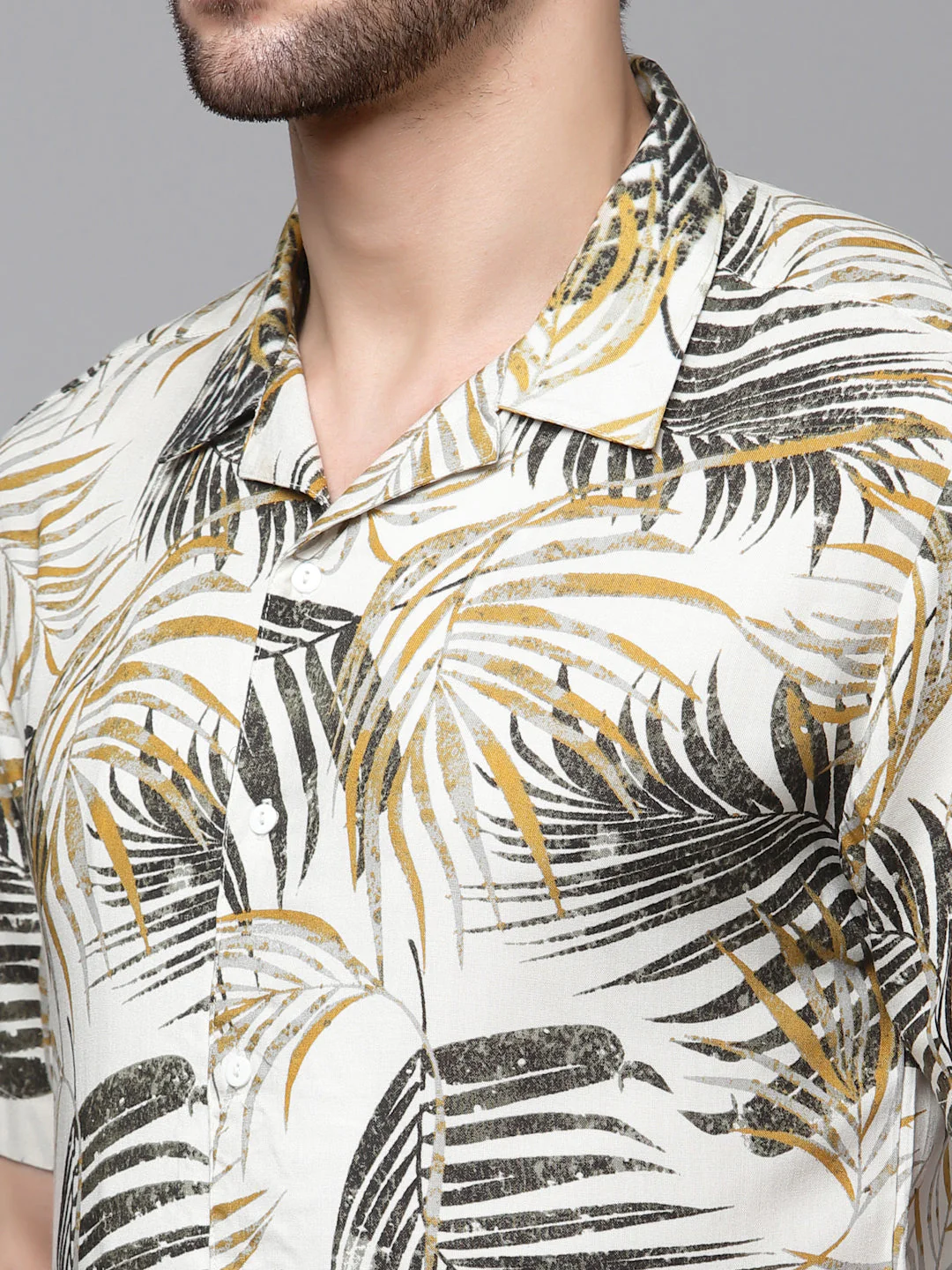 Men Printed Half Sleeve Co-ord Set - Image 3
