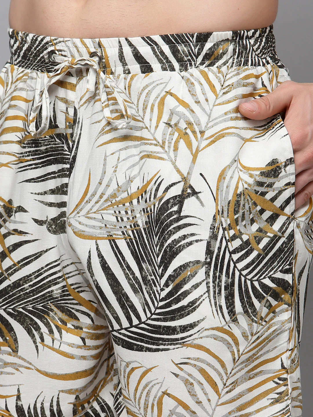 Men Printed Half Sleeve Co-ord Set - Image 4