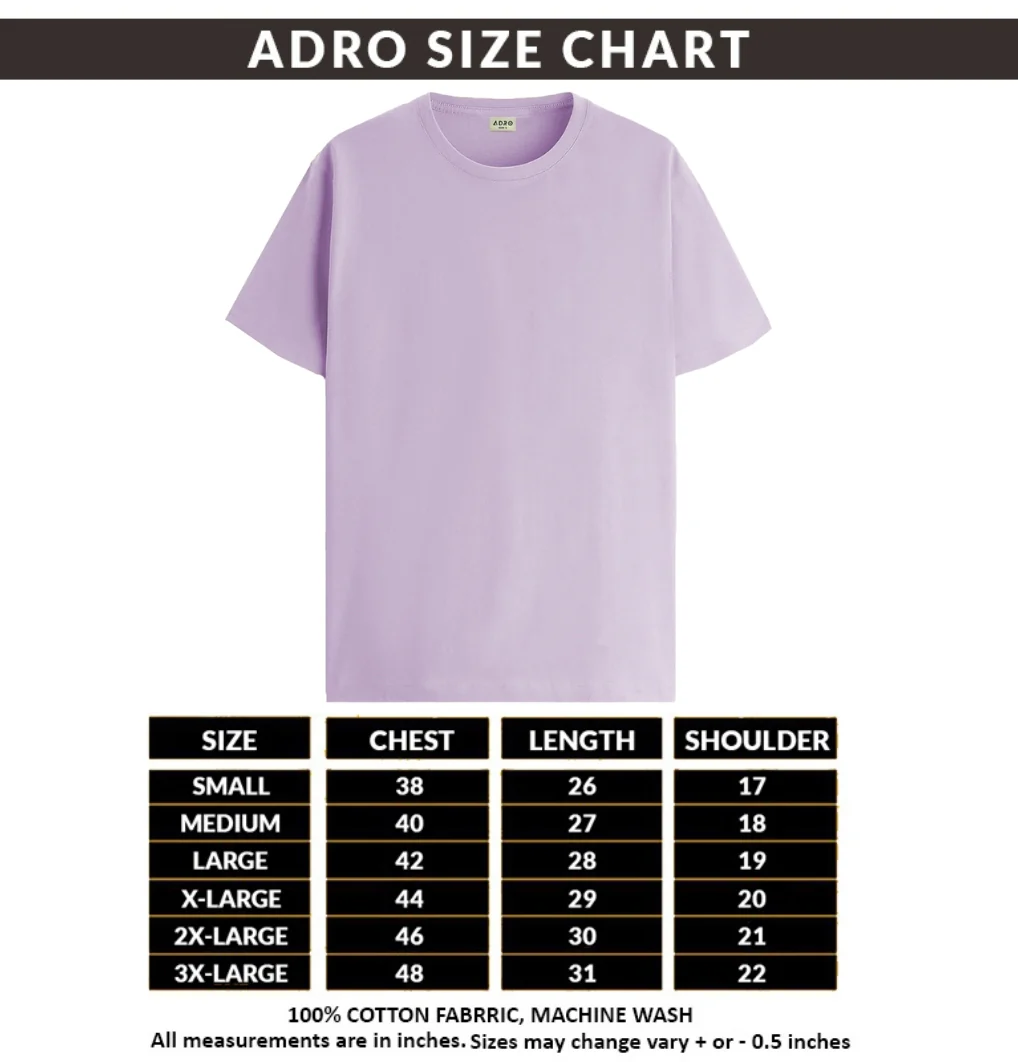 Men Printed Lavender T Shirt - Image 5
