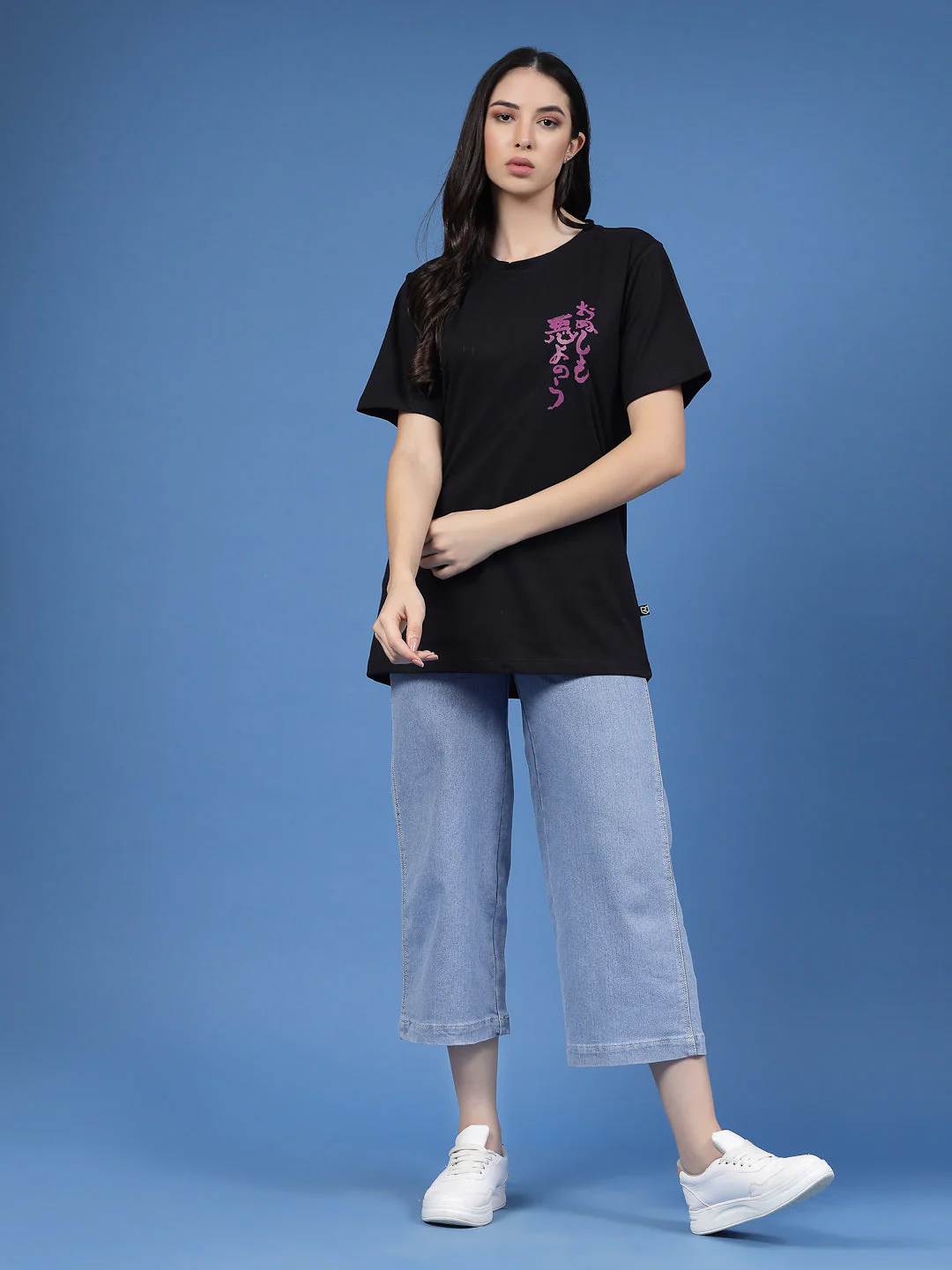 Unisex Printed Oversized Half Sleeves Round Neck Cotton Tees - Image 4