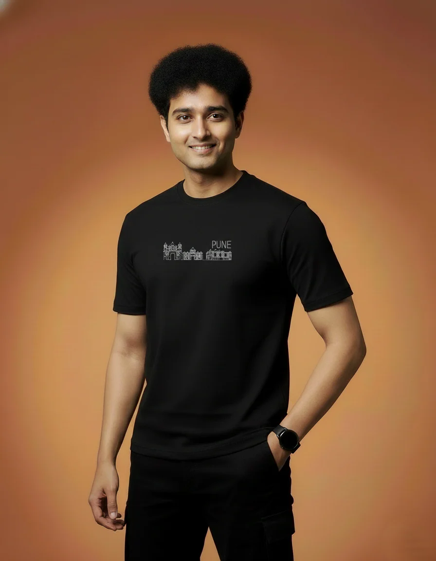 Men Printed Regular Cotton T-Shirt - Image 2