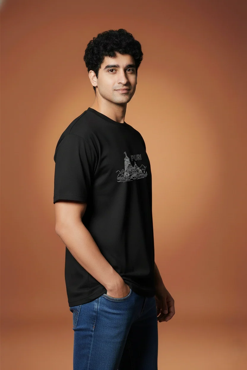 Men Printed Regular Cotton T-Shirt - Image 3