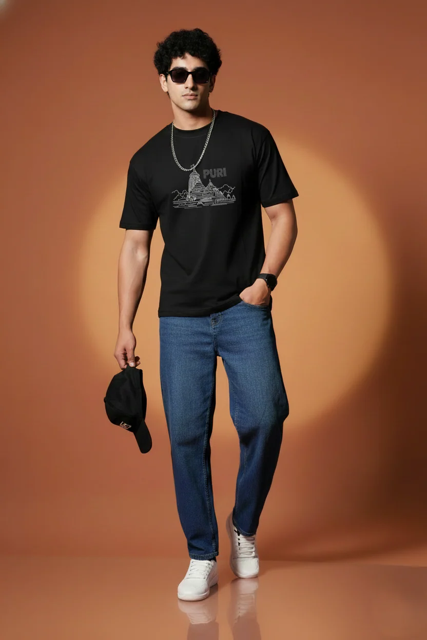 Men Printed Regular Cotton T-Shirt - Image 7