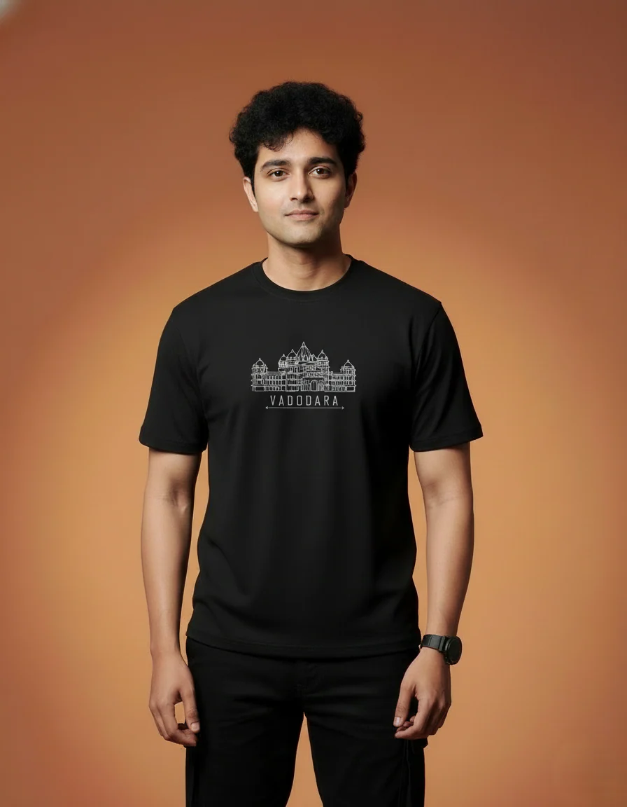 Men Printed Regular Cotton T-Shirt - Image 2