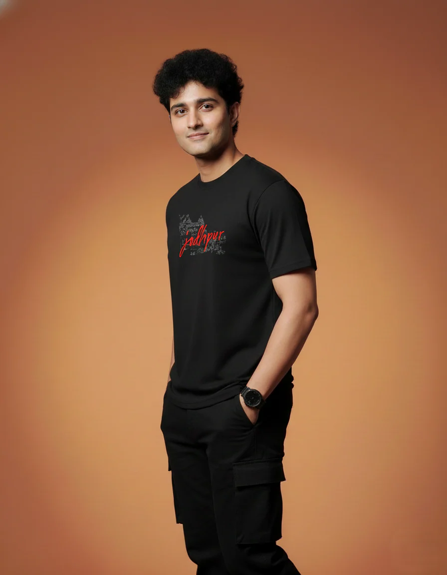 Men Printed Regular Cotton T-Shirt - Image 4