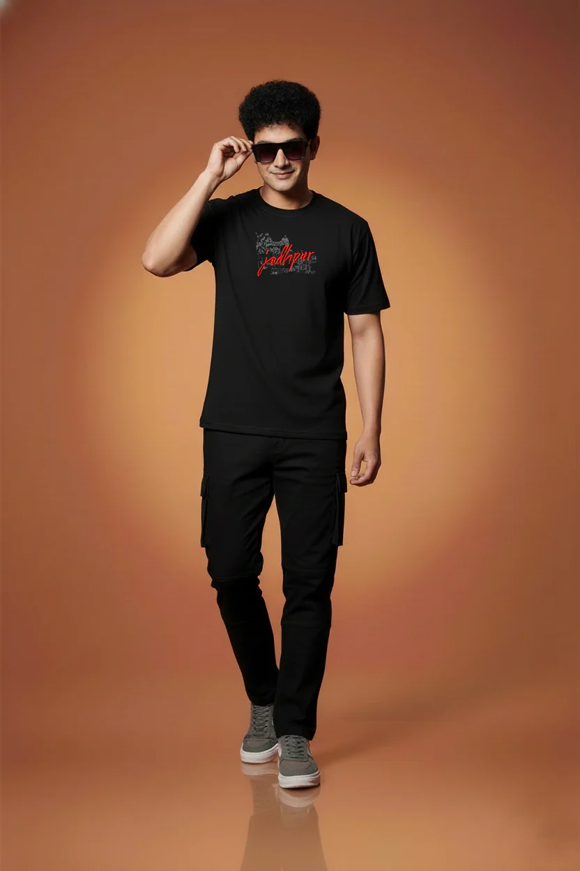 Men Printed Regular Cotton T-Shirt - Image 6