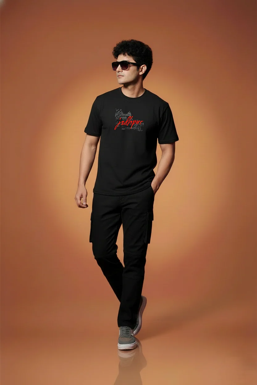 Men Printed Regular Cotton T-Shirt - Image 7