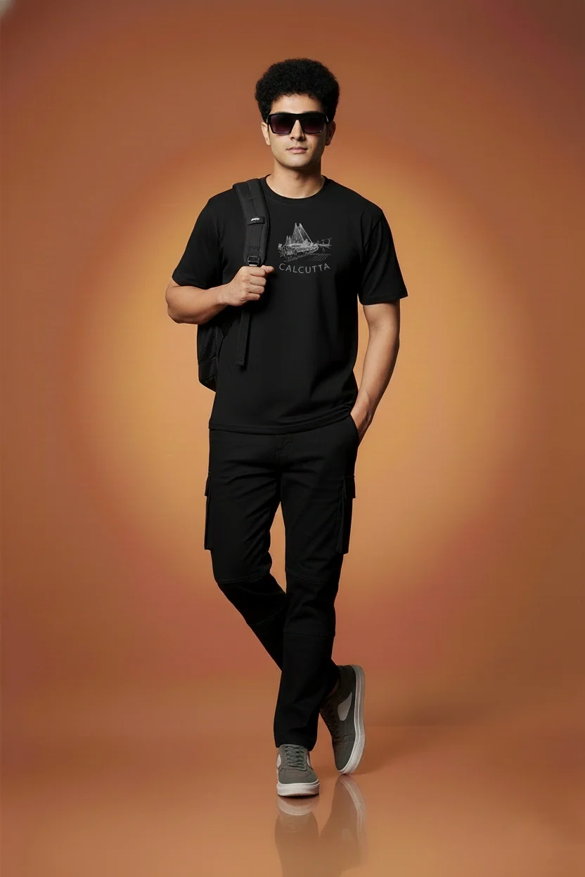 Men Printed Regular Cotton T-Shirt - Image 6