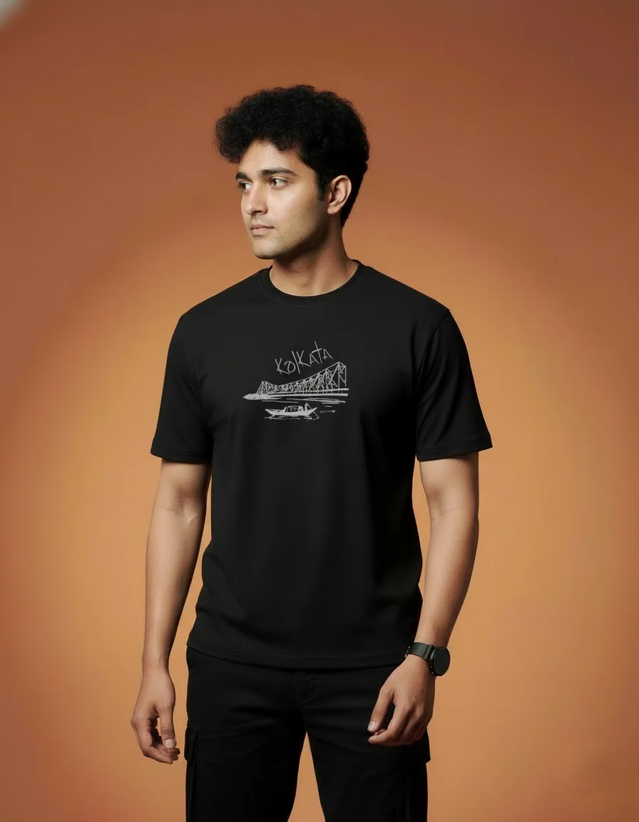 Men Printed Regular Cotton T-Shirt - Image 4