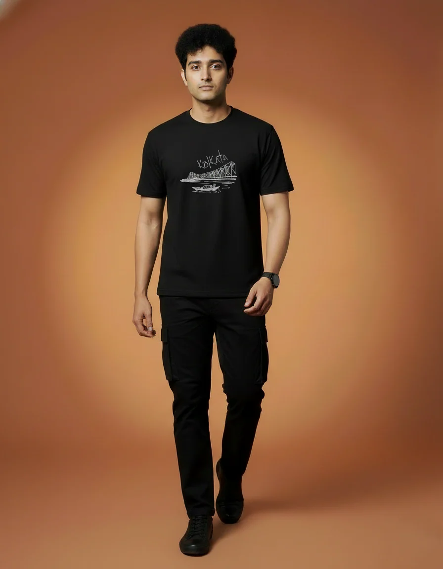Men Printed Regular Cotton T-Shirt - Image 7