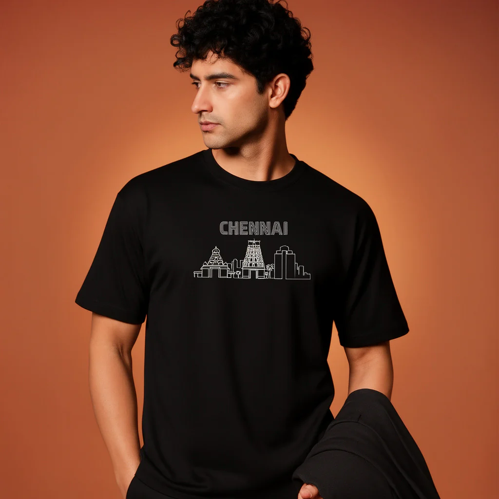 Men Printed Regular Cotton T-Shirt - Image 5