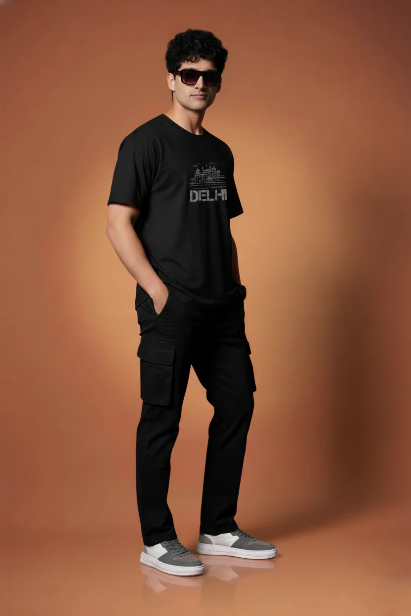 Men Printed Regular Cotton T-Shirt - Image 5