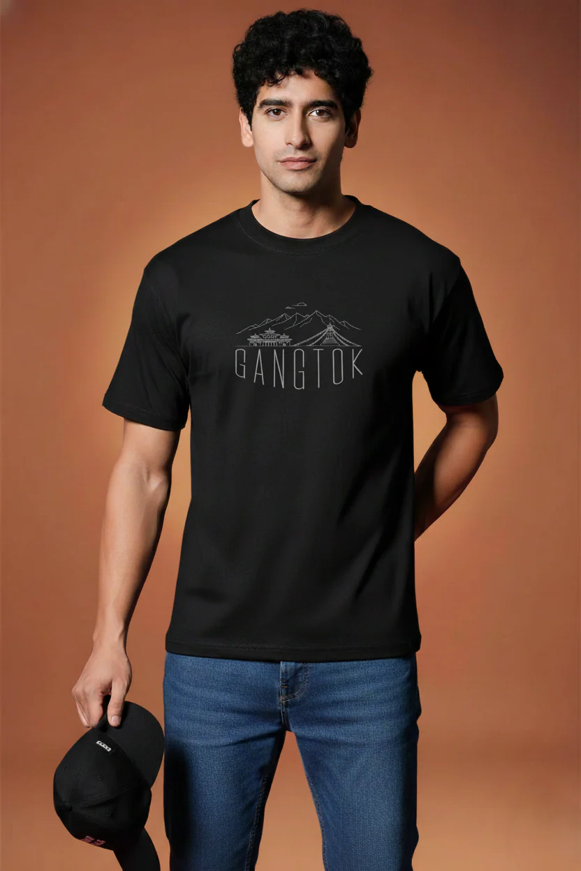 Men Printed Regular Cotton T-Shirt