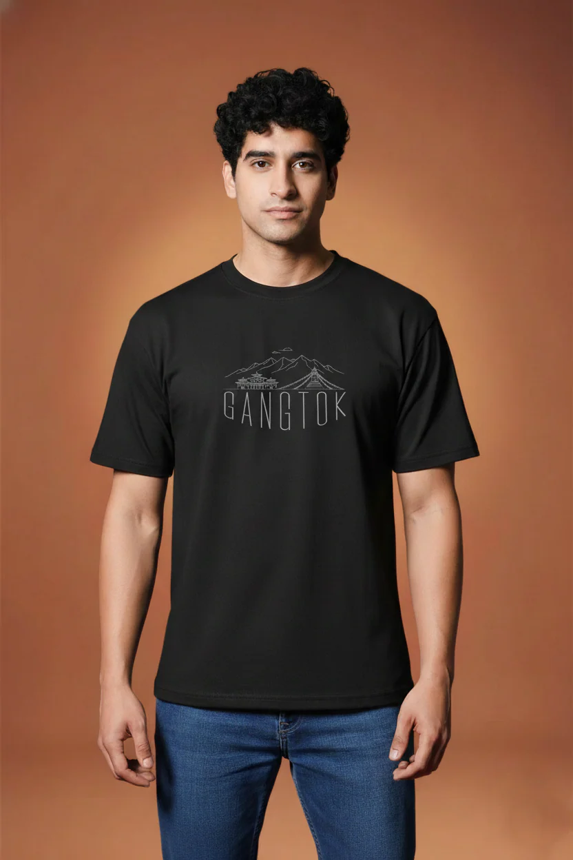 Men Printed Regular Cotton T-Shirt - Image 2