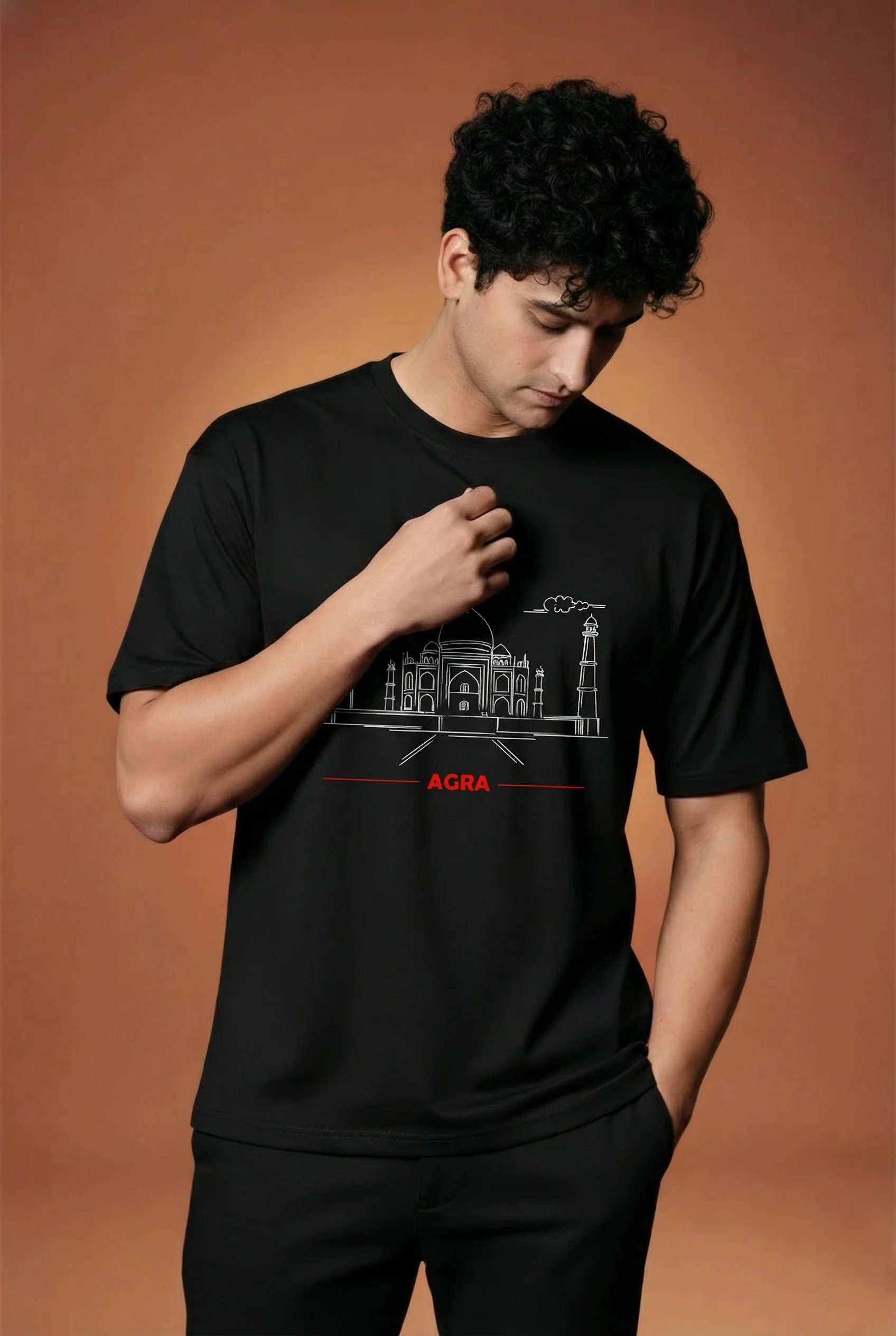 Men Printed Regular Cotton T-Shirt - Image 4