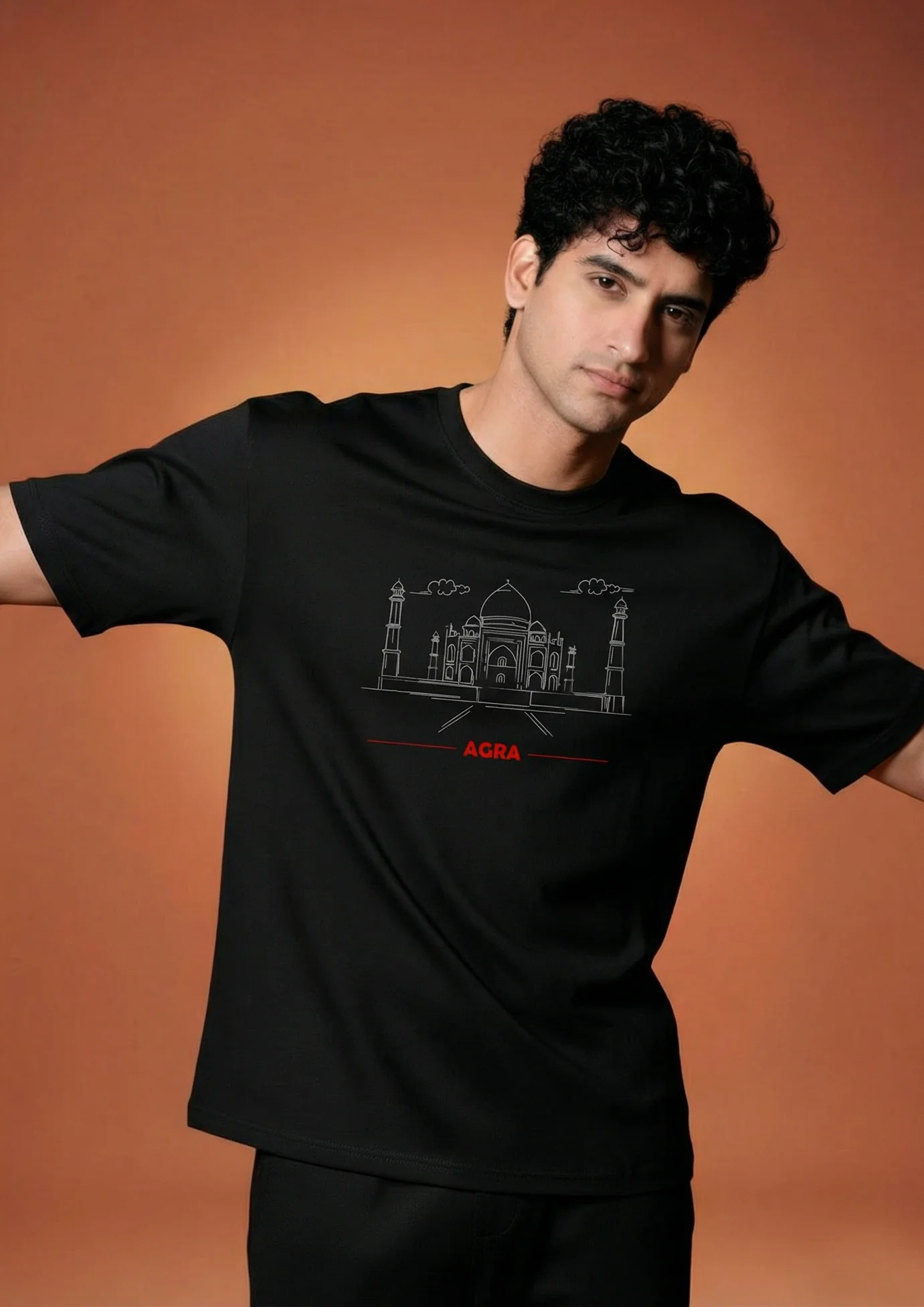 Men Printed Regular Cotton T-Shirt - Image 5