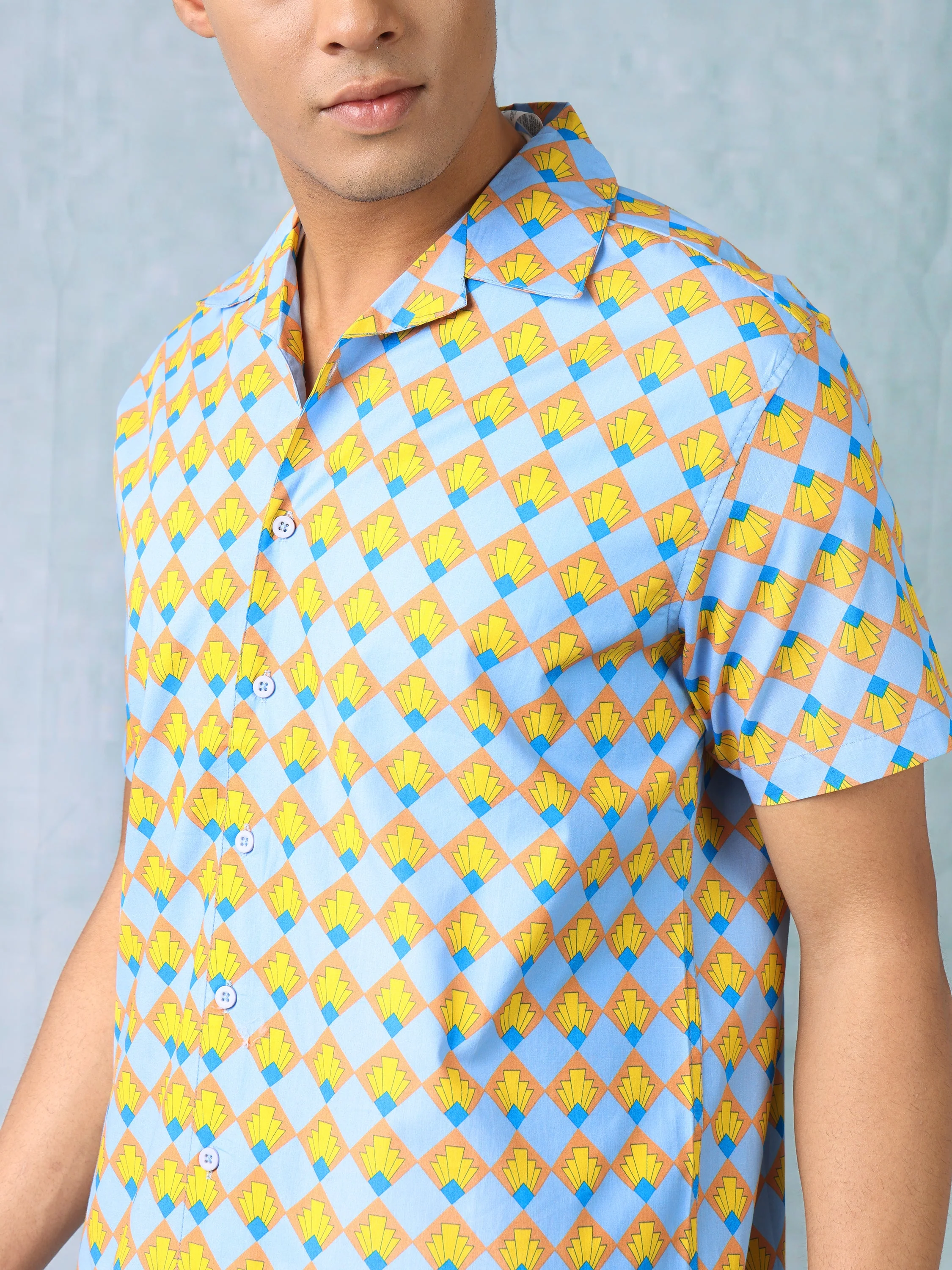 Men Printed Relaxed Fit Shirt - Image 6