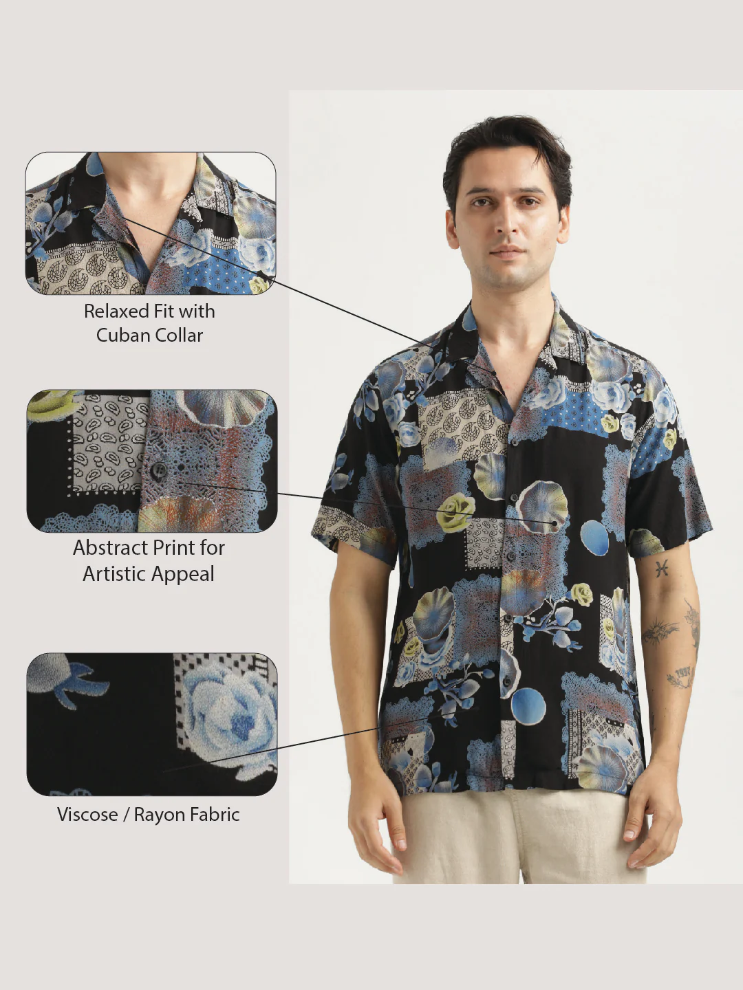 Men Printed Resort Shirt - Image 2